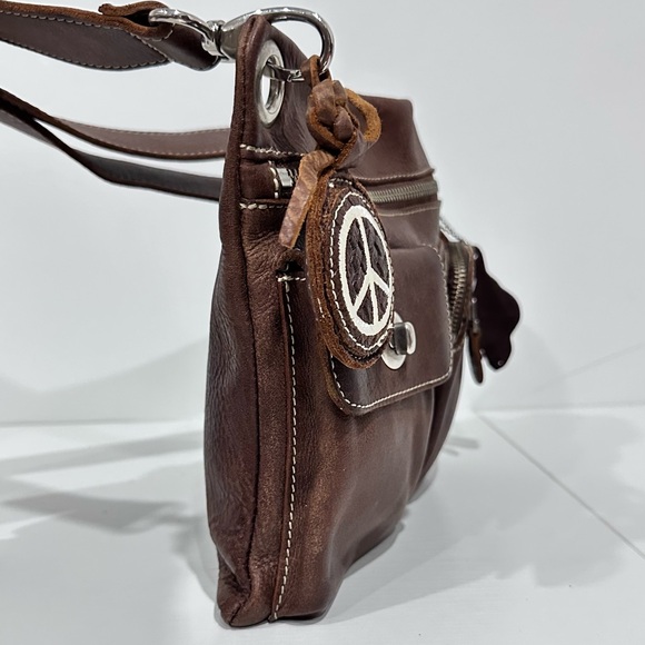 ROOTS CANADA LEATHER  CROSSBODY BAG - Picture 7 of 11